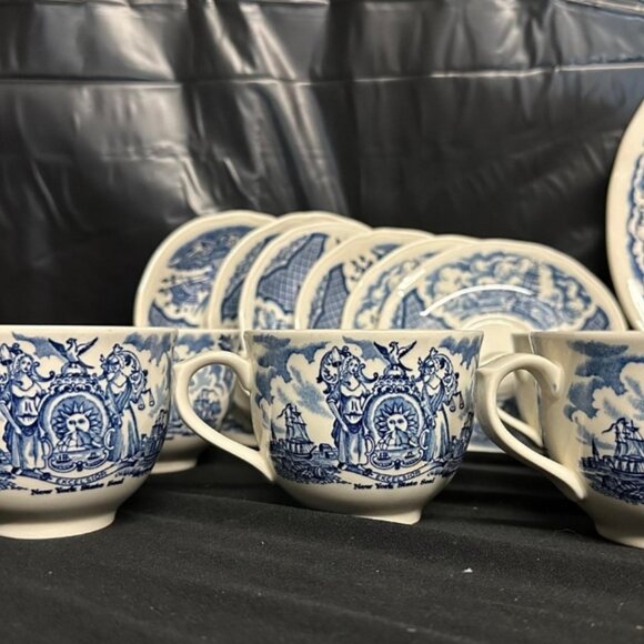 "Fair Winds" original copper engravings by Alfred Meakin Staffordshire England. - Picture 2 of 4